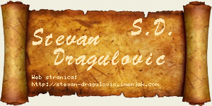 Stevan Dragulović vizit kartica